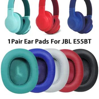 1 Pair New Foam Sponge Ear Pads Cushion Replacement For JBL E55 BT Soft Protein Earmuffs Gaming Headphone Accessories