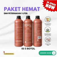 PAKET HEMAT EM4 Peternakan 1 Liter Isi 3 Botol – Probiotik Ternak
