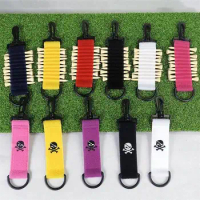 Golf Hang Gloves Magic Tape Skull Head Double-sided Durable Small Outdoor Portable Hanging Can Be Hung On The Ball Bag Or Pants