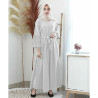 Dress wanita Baju gamis wanita terbaru larasati moscrepe premium Muslim Panjang Maxi Remaja