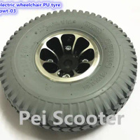 10 inch electric wheelchair PU tyre wheel ppwt-03