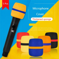 Microphone Cover 5 Colors Thicken Foam Windscreen Sponge Cover for Handheld Audio Mic KTV Karaoke Musical Instrument Accessories