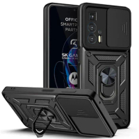 For Motorola Edge 20 Pro Case Slide Camera Armor Phone Cases For Moto Edge20 Lite Edges Magnetic Holder Stand Cover Fundas