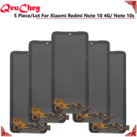 2/3/5/10 PCS For Xiaomi Redmi Note 10 4G / Note 10s LCD Display Touch Screen Digitizer Sensor Assembly For M2101K7AI