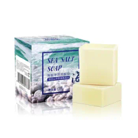100g Removal Pimple Pore Acne Treatment Sea Salt Soap Wash Basis Soap Cleaner Moisturizing Goat Milk Soap Face Care