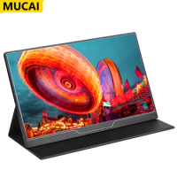 MUCAI 15.6 Inch Monitor For Options 1080P/2K165Hz/Touch USB C HDMI-Compatible IPS Gamer Ultrathin Portable Screen For PS4 Switch