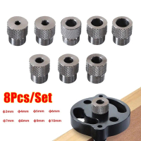 Lengan Gerudi Alat Pertukangan, 8 Keping / Set, Untuk Kerja Kayu, Bahan Keluli Tahan Karat, Sesuai u