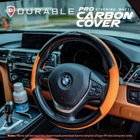 Durable Carbon Groovy Sarung Setir Cover Stir T 120SS Mirage Eterna Orange