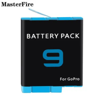 Wholesale For GoPro Hero 9 Black 1800mah Li-ion Battery for GoPro 12 GoPro 11 GoPro10 GoPro9 Batteries Action Camera Accessories