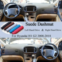 For Hyundai H1 H300 iMax Grand Starex 2008-2018 G2 H-1 Suede Leather Dashmat Dash Mat Cover Dashboard Pad Carpet Car Accessory