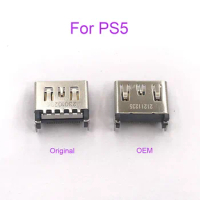 2PCS Replacement For PS5 HDMI-compatible Port Socket Interface Connector For Sony PlayStation 5