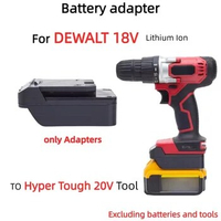 Battery Adapter For DEWALT 18V Lithium Battery Converter TO Hyper Tough 20V Brushless Cordless Drill Tools (Only Adapter)