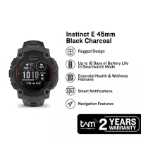 Garmin Jam Tangan Pria Garmin Instinct E 010-02933-13 Smartwatch Rugged Outdoor GPS Digital Dial Sil