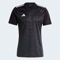 Adidas T Icon23 Jsy HR2629 男 短袖上衣 足球 球衣 V領 運動 吸濕 排汗 修身版型 黑
