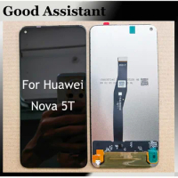 Black 6.26inch For Huawei Nova 5T Global YAL-L21 YAL-L61 YAL-L71 YAL-LX1 LCD Display Touch Screen Digitizer Assembly Replacement