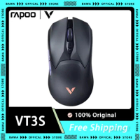 Rapoo VT3 Wireless Mice PAW3395 Mouse FPS RGB Light 26000DPI Gaming Mouse Portable Ergonomics Pc Gamer Accessories Laptop Gifts