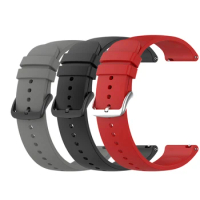 Strap For Fossil Gen 5 Carlyle/Garrett/Julianna/Hybrid Smartwatch HR Round Tail Silicone Watch Strap Solid Sport Silicone Replac