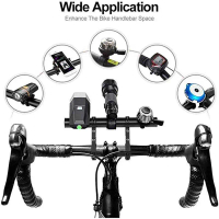BIKE Stang Extender Sepeda MTB Double Clip Handlebar 30CM
