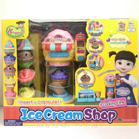 【Fun心玩】YT31049 麗嬰 正版 韓國卡通 KONGSUNI 小荳娃娃 小豆子 小荳子 快樂 冰淇淋店 兒童 玩具