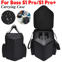 Carrying Case Dual Zipper Travel Case Pockets Large Capacity Storage Bag Shoulder Bags Fall Preventive for Bose S1 Pro/S1 Pro+