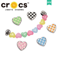 Jibbitz cross charms หัวเข็มขัดโลหะ รูปหัวใจ เครื่องประดับ DIY