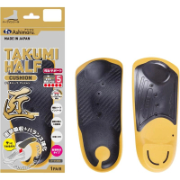 ASHIMARU 半掌鞋墊，日本製造，輕薄設計，提供足弓支撐，適用於所有鞋款 (金（匠）TAKUMI ）(M碼)