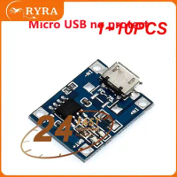 1~10PCS Micro USB/Type-C/Mini 5V1A 18650 TP4056 Lithium Battery Charger Module Charging Board With Protection Dual Functions