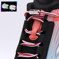 1Pair Round Sneakers Shoelaces Colourful No Tie Shoe laces Elastic Laces without ties Kids Adult Quick Shoe lace Rubber Bands