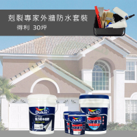 【得利】《30坪外牆防水》剋裂專家套裝(外牆防水漆組合)