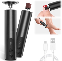 Electric Foot Callus Remover (6 Speed) 2 in 1 Electric Foot File Nail Grinder Rechargeable Foot Sand