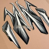 (PROMO) Striping Stiker Polet Sepeda Motor List yamaha rx king tahun 2005 hitam PUTIH full set