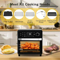 Nuwave TODD ENGLISH Air Fryer Grill Oven Combo, TRUE Char &amp; Flavor, 100 in 1 Super Convection Toaster Oven Countertop