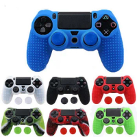 By DHL Or FedEx 500pcs/lot Silicone Camo Protective Skin Case For Sony PS4 PS4 Pro Slim Controller With 2 Caps