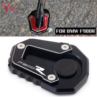 For BMW F900R F900XR F 900 R XR Motorcycle Accessories CNC Aluminum Foot Side Stand Support Plate Extension Pad