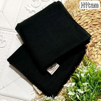 Hijab Sekolah Segiempat Umama Scarf Basic Voal hitam