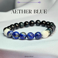 กำไลหินมงคล Aether Blue (Lapis+Blue tiger+Howlite) - 8 10มิล | Ipowerstone ขายดี