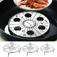 Stainless Steel Steamer Rack Steamer Rack Stand Multipurpose Pot Trivet Airfryer Grill Baking Cooker Cooking Tools Accessories