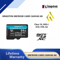 Kingston MicroSD Card Canvas Go! Plus 64GB 200MB/s A2 MicroSDXC Otg Storage
