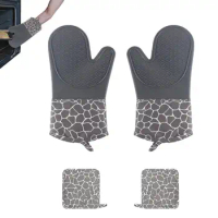 Pot Holders And Oven Mitts Pot Holders And Kitchen Oven Gloves Heat Resistant Soft Silicone Oven Mitts Steam Resistant Kitchen