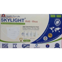 พร้อมส่งจากไทย พร้อมส่ง Skylight  100%️หน้ากากอนามัย4 ชั้น มี 6 สี ให้เลือก 1กล่อง มี 50 ชิ้นพร้อมส่