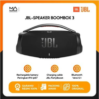 JBL Boombox 3 Wireless Bluetooth Portable Waterproof Speaker IP67 Boom Box - Garansi Resmi