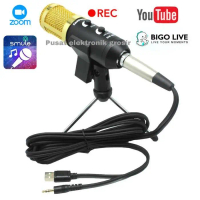 Microphone - Mic condenser Bm-900 with stand Mic Recording Podcast ORI