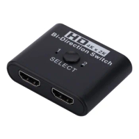 HD Multimedia Interface Switch 4k 60hz Splitter ABS Bidirectional Switcher 2 In 1 Out/1 In 2 Out HD Hub For Computers Monitor
