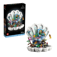 【LEGO 樂高】積木 迪士尼 小美人魚貝殼宮殿43225致敬伽利略40595雙套組(代理版)