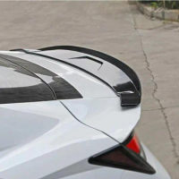 car spoiler For Hyundai Elantra Avante CN7 2020 2021 ABS carbon fiber Black Rear Trunk Spoiler Car Tail Decoration Accessories