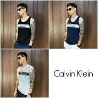 美國百分百【全新真品】Calvin Klein 背心 棉質 休閒 CK 上衣 LOGO 黑色/深藍/灰色 CL99