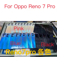 10pcs Original New Back Cover For Oppo Reno 7 Pro Reno7Pro Rear Battery Door Housing Case With Lens Replacement Repair Parts
