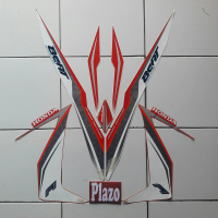 striping stiker body motor beat fi 2017 iss putih-merah