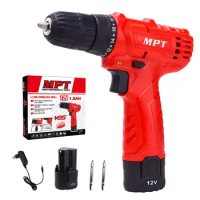 12V 10mm Cordless Drill Rechargeable Electric Screwdriver Lithium Battery Household Multi-function 2 Speed Power Tools