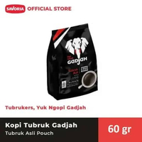 Surabaya - Kopi Tubruk Gadjah Asli Pouch 60 g - Bubuk Kopi Hitam 60g
